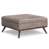 Owen - Multifunctional Square Coffee Table Storage Ottoman