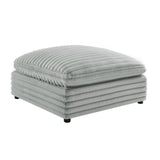 Jenny - Square Ottoman - Gray