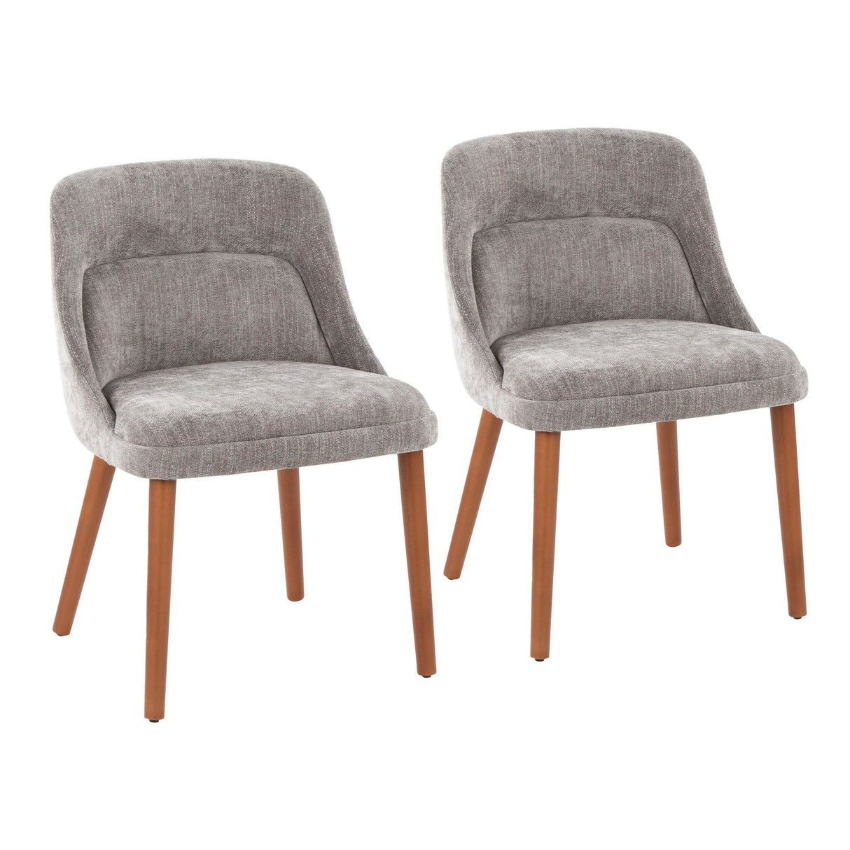 Rina - Chair (Set of 2) - Walnut Wood