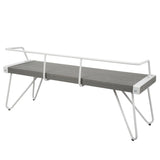Stefani - Bench - White And Gray