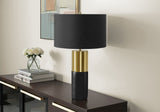 Lighting, Table Lamp, Concrete, Contemporary - Black / Gold