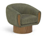 Avella - Interwoven Fabric Swivel Accent Chair