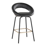 Posh - Fixed-Height Counter Stool (Set of 2) - Black Metal