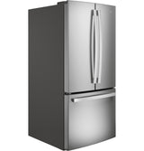 GE GNE25JYKFS - 33 in. 24.7 cu. ft. French Door Refrigerator with Internal Water Dispenser - Fingerprint Resistant Stainless