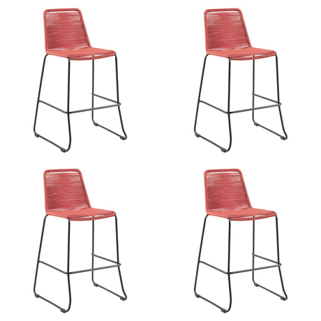 Shasta - 30" Outdoor Metal And Rope Stackable Barstool