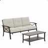 Patio Furniture Set With Coffee Table And Cushions For Backyard