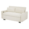 Pull-Out 2 Seat Modern Sleeper Sofa With 2 Throw Pillows And USB Ports