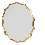 Round Sunburst Wall Mirror With, Wall Decor Mirror For Entryway Bedroom Living Room - Gold