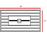 Propane / Gas Outdoor Fire Pit Table With Lid