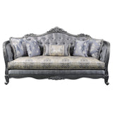Ariadne - Sofa With 5 Pillows - Fabric & Platinum