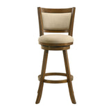 Aiden - Modern Farmhouse Swivel Wood Bar Height Kitchen Bar Stool