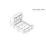 Avery - Bed With Bookcase Headboard