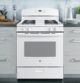 GE JGBS60DEKWW - 30 in. 4.8 cu. ft. Gas Range with 4 Sealed Burners - White