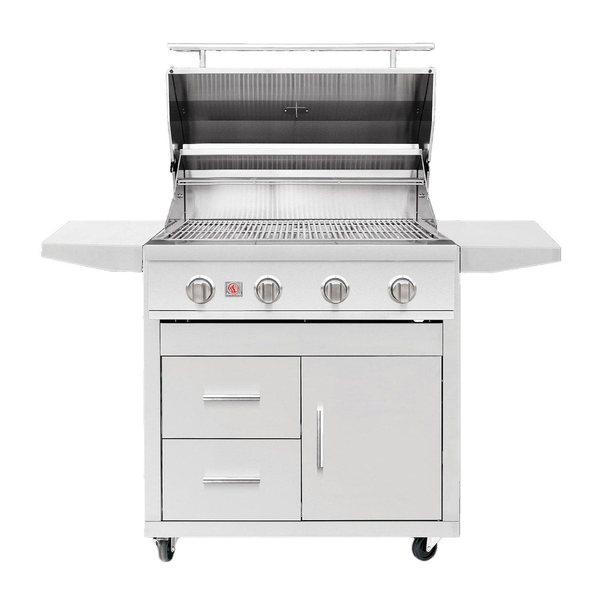 Summerset Sizzler Pro 32-in 4 Burner Freestanding Natural Gas Grill w/ Rear Infrared Burner
