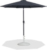 Fiji - Aluminum Patio Umbrella With Round White And Black Base