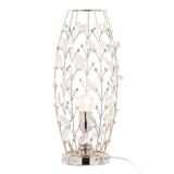 Crystal Buds- 18" Metal Uplight - Pearl Silver
