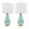 Geo - Rain Glass Table Lamp (Set of 2)