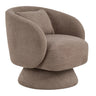 Zara - Upholstered Contemporary Swivel Accent Chair With Pillow