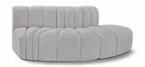 Arc - Boucle Fabric 3 Piece Modular Sofa
