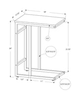 Accent Table, C - Shaped, Contemporary & Modern, Versatile Use