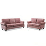3 Seater Sofa With Nailhead Trim And Turned Legs For Living Room