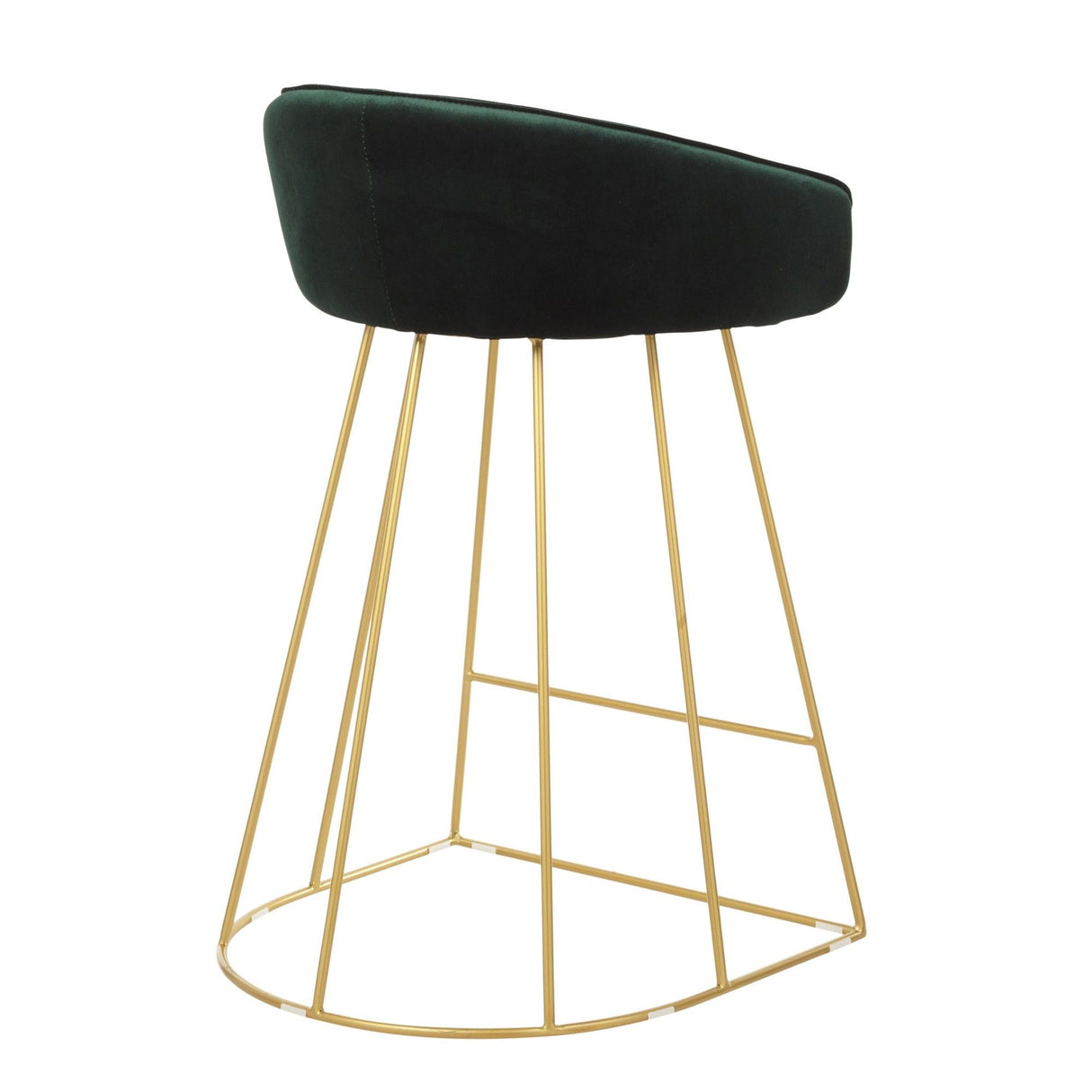 Canary - Contemporary Counter Stool (Set of 2) - Gold Grame