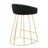Canary - Contemporary Counter Stool (Set of 2) - Gold Grame