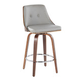 Gianna - 26" Fixed-Height Counter Stool (Set of 2) - Light Gray