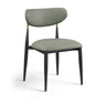 Ronda - Vegan Leather Upholstered Dining Side Chair - Black Legs