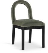 Conrad - Velvet Dining Chair With Black Legs