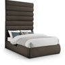 Adam - Boucle Fabric Bed With 89" Headboard