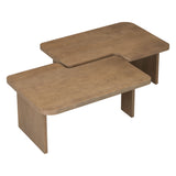 Modern Minimalist Coffee Table Set With Splicing Design