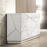 Esther - Dresser - White / Silver