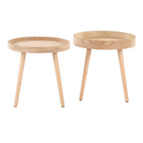Pebble - Side Table (Set of 2) - Beige