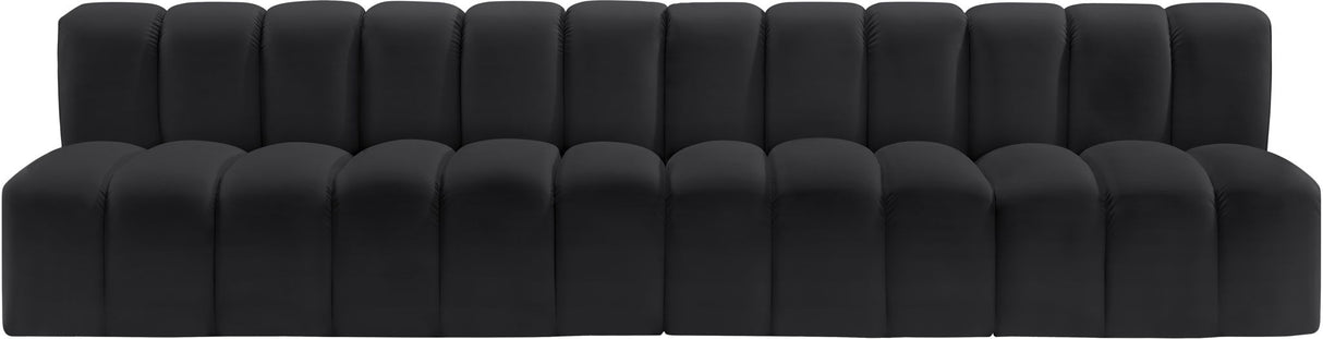 Arc - Faux Leather 4 Seats Modular Sofa