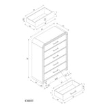 Malco - Chest, Gold Accents - Oak