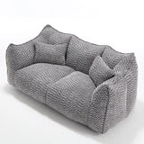 Comfortable Dual Beanbag Chair With High Resilience Foam Core For 2 People
