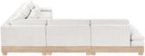 Turin - Chenille Fabric Upholstered Modular Sectional - White