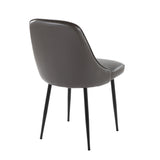 Marcel - Contemporary Dining Chair (Set of 2) - Black Frame