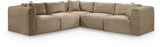 Shaggy - Fabric 5 Piece Modular Corner Sectional