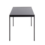Fuji - Contemporary Dining Table - Black Metal