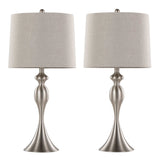 Ashland - 27" Metal Table Lamp (Set of 2) - Light Gray
