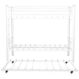 Bunk Bed For Kids, Convertible Frame With Ladders & Guardrail