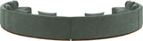 Avanti - Chenille Fabric Upholstered 4 Piece Modular Sectional