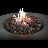 Fibre Reinforced Propane Gas Outdoor Fire Pit Table With Lid - Charcoal