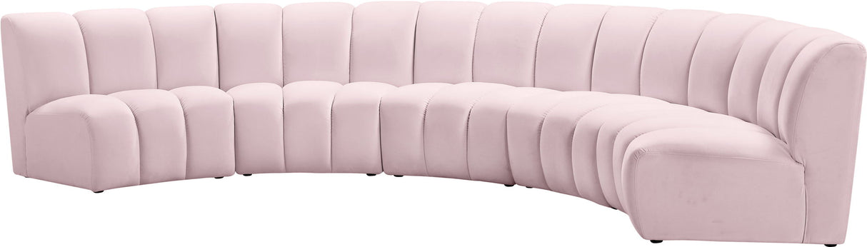 Infinity - 5 Piece Velvet Modular Sectional