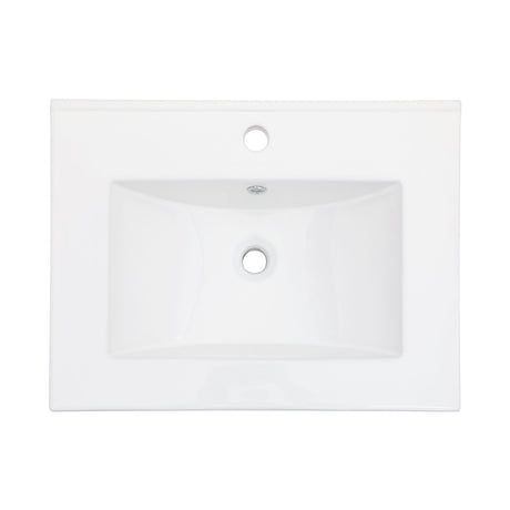 Premium Rectangular Vanity Top With Single Faucet Hole And Overflow