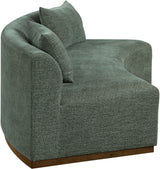 Avanti - 104" Chenille Fabric Upholstered Sofa