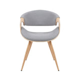 Butterfly - Upholstered Dining Chair - Brown Oak