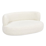 Shep - Curved Dog Sofa Bed Medium - Ivory White